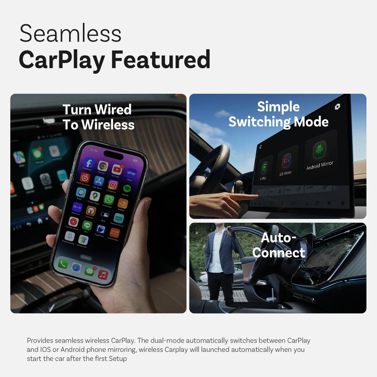( EXCLUSIVE PRICE--CODE:L10 )Mirror Touch Wireless CarPlay Adapter - Image 5