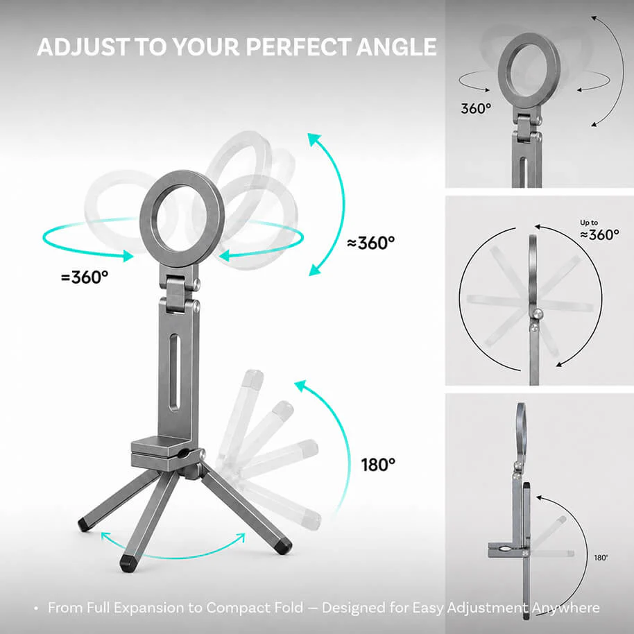 MCM01 Foldable Magnetic Phone Clamp Stand - Image 3