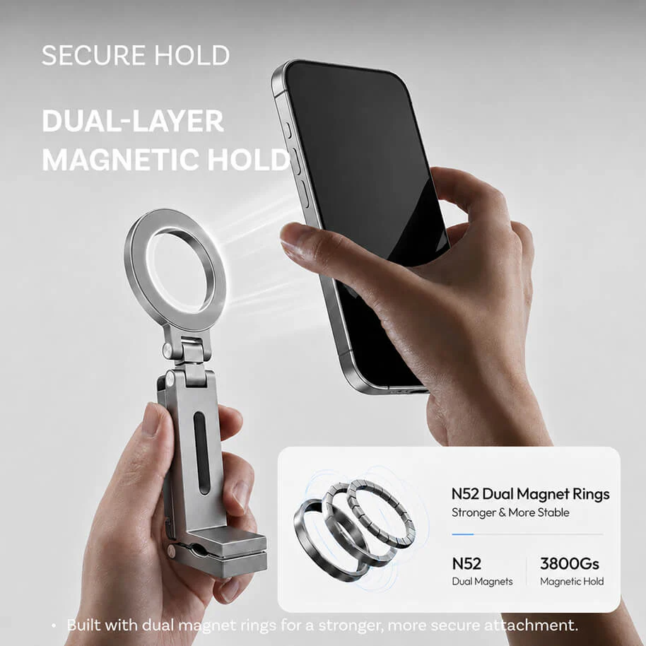 MCM01 Foldable Magnetic Phone Clamp Stand - Image 7