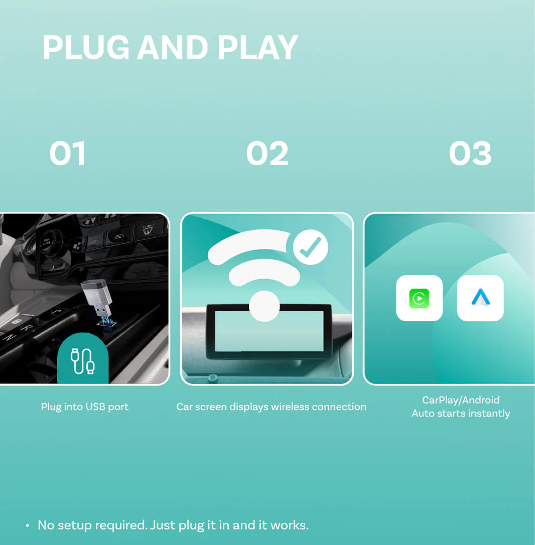 Ottocast Mini NOVA Wireless CarPlay/Android Auto Adapter - Image 5