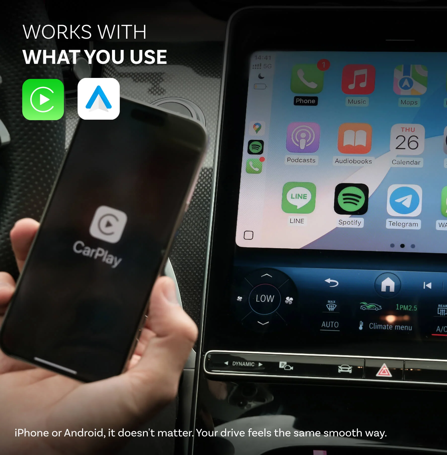 Ottocast Mini Pico Wireless CarPlay/Android Auto Adapter - Image 3