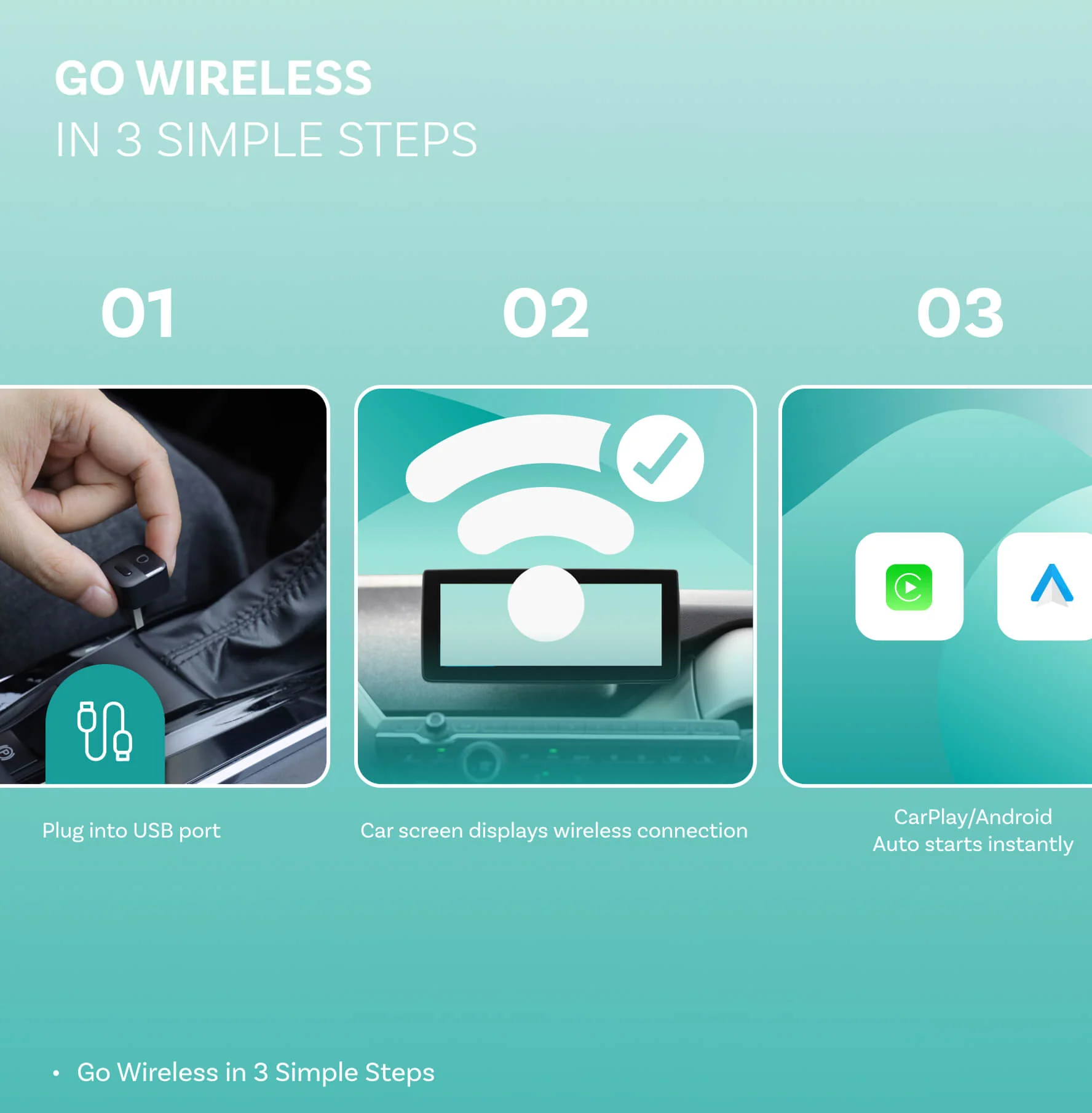 Ottocast Mini Pico Wireless CarPlay/Android Auto Adapter - Image 6