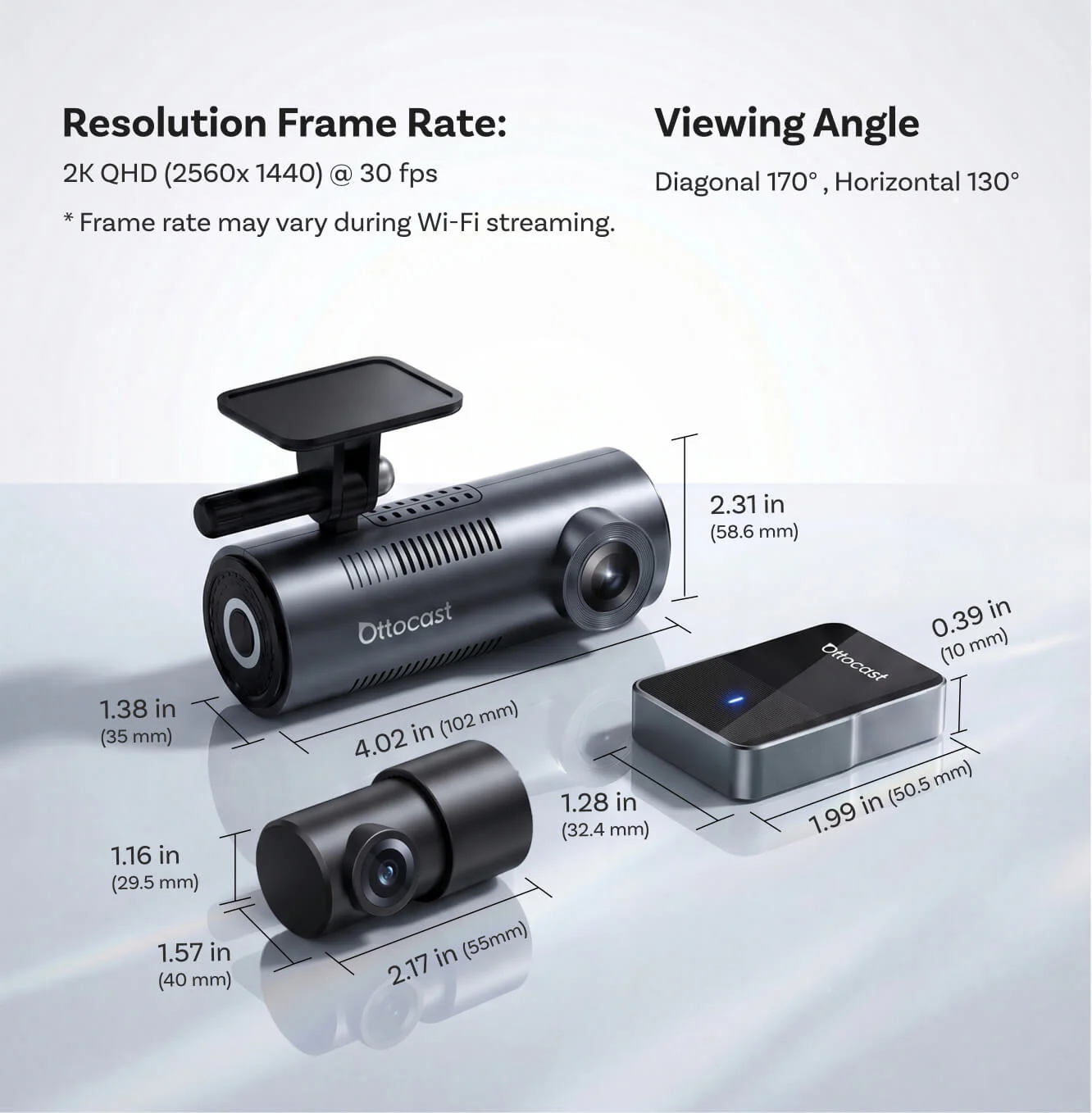 OttoSafe Cam 2-in-1 Dash Cam & Wireless CarPlay Adapter - Image 10