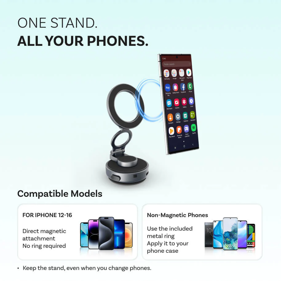 MCM11 Flex Vacuum Magnetic Phone Mount - Image 5